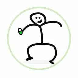 Pumpdiction - stick figure character in a circle